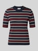 Jake*s Collection Regular Fit Pullover aus Viskose-Mix Pflaume