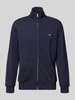 Gant Sweatjacke mit Label-Stitching Marine