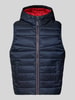 Jack & Jones Steppweste mit Kapuze und Eingrifftaschen Dunkelblau