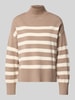 Only Regular Fit Strickpullover aus Viskose-Mix Modell 'BARI' Sand