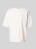 REVIEW Relaxed Fit T-Shirt mit Strukturmuster Offwhite