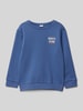 Name It Sweatshirt mit Rundhalsausschnitt Modell 'MOTTO' Blau