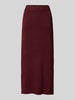 Vero Moda Midi-Strickrock mit Gehschlitz Modell 'WHITNEY' Bordeaux