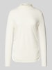 Oui Longsleeve mit Stehkragen Offwhite