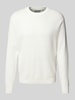 JAKE*S STUDIO MEN Strickpullover mit Rundhalsausschnitt Offwhite