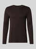 MCNEAL Longsleeve met ronde hals Chocoladebruin