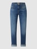 MAC MAC X Sylvie Meis 24/7 Carrot Fit Jeans mit Stretch-Anteil Modell 'Rich' Blau