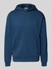 REVIEW Hoodie mit Label-Schriftzug Dunkelblau