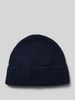 MCNEAL 'Beanie met labelbadge Marineblauw