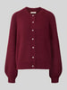 FREE/QUENT Strickjacke mit Rundhalsausschnitt Modell 'Luisa' Bordeaux