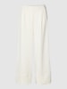 Rich & Royal Stoffen broek met verkorte pasvorm Offwhite