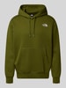 The North Face Hoodie met labelstitching Olijfgroen