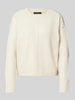 Vero Moda Regular Fit Strickpullover mit Brustnaht Modell 'ESTI' Ecru