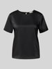 Weekend Max Mara t-shirt o kroju regular fit z satyny model 'GILBERT' Czarny