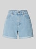 Vero Moda Loose fit korte jeans in effen design, model 'ZURI' Lichtblauw