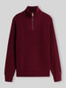 Tommy Hilfiger regular fit schipperstrui met wol-katoen aandeel Bordeaux