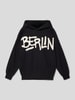 s.Oliver RED LABEL Sweatshirt mit Motiv-Print Black