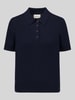 GANT Regular Fit Poloshirt aus Baumwoll-Kaschmir-Mix Marine