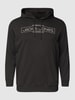 Jack & Jones Plus PLUS SIZE hoodie met labelprint Zwart
