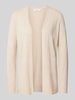 s.Oliver RED LABEL Comfort Fit Strickjacke aus Baumwoll-Viskose-Mix Beige