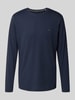 Fynch-Hatton Longsleeve mit Logo-Detail Marine