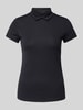 Marc Cain T-shirt met platte kraag Marineblauw