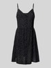 Pieces Fließendes Freizeitkleid mit Allover-Muster Modell 'TALA' Metallic Black