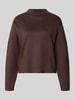 Jake*s Collection Relaxed Fit Pullover aus Viskose-Mix Schoko