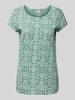 Ragwear T-shirt met all-over motief, model 'Mintt' Mintgroen