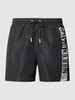 Calvin Klein Underwear Badehose mit Label-Print Black