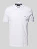 Christian Berg Men Poloshirt mit Logo-Stitching Weiss