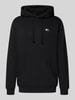 Tommy Jeans Regular Fit Hoodie aus reiner Baumwolle Black