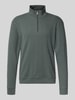 BOSS Regular fit sweatshirt van katoenmix Rietgroen