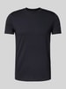 Emporio Armani T-Shirt mit geripptem Rundhalsausschnitt Marine