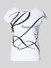 Lauren Ralph Lauren Slim Fit T-Shirt mit Allover-Print Modell 'Grieta' Weiss