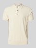 Profuomo Regular Fit Poloshirt mit elastischen Abschlüssen Offwhite