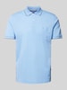 OLYMP Level Five Poloshirt met borstzak en labelstitching Bleu