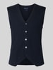 Christian Berg Men Slim Fit Weste aus Woll-Mix Marine