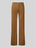 Christian Berg Woman straight fit stoffen broek in 5-pocketmodel Beige