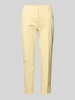 Cambio Slim fit broek met verkort model, model 'STELLA' Lichtgeel