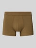 SLG Boxershort met elastische band met label Olijfgroen