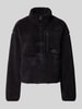 The North Face Sherpa Jacket mit Label-Stitching Modell 'EXTREME PILE 2' Metallic Black