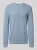Marc O'Polo Regular fit gebreide pullover van zuiver katoen Lichtblauw