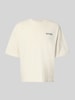 REVIEW T-Shirt mit Label-Detail Ecru