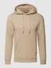 Blend Hoodie met labeldesign, model 'Downton' Beige