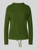 Jake*s Casual Strickpullover mit gerippten Abschlüssen Grass