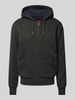 Superdry Sweatjacke mit Label-Stitching Modell 'Borg' Black