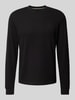 Replay Sweatshirt mit Strukturmuster Black