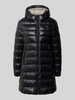 Blauer USA Płaszcz z efektem pikowania z wzór z logo model 'Adelaide' Czarny