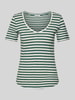 Marc O'Polo Regular Fit T-Shirt aus Slub Jersey Smaragd